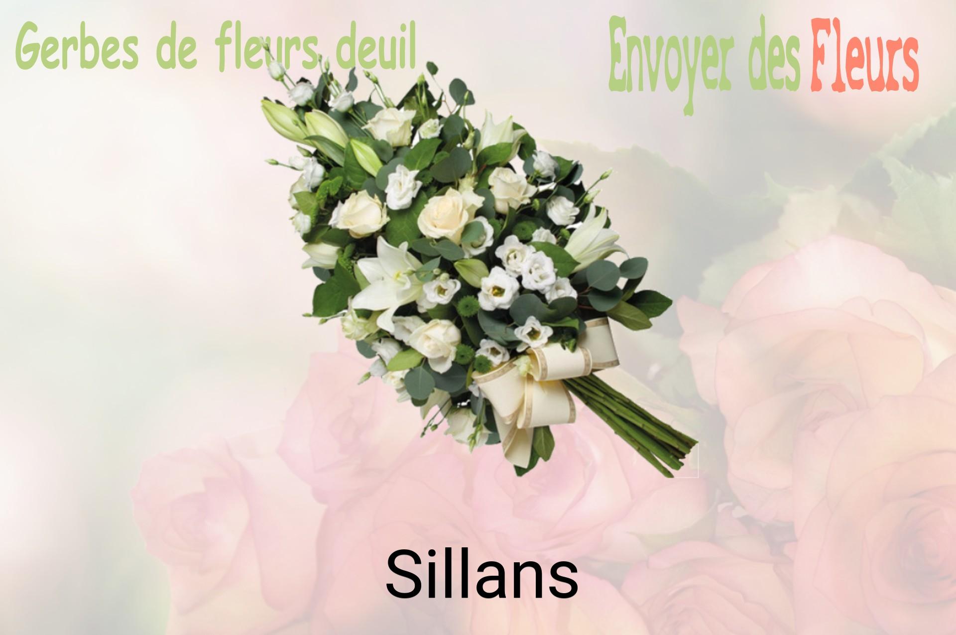Gerbe de fleurs de deuil livrée à Sillans
